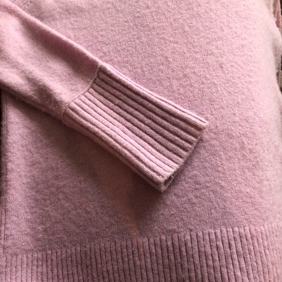 J. Crew orchid v-neck wool blend sweater and scarf - Picture 5 of 6